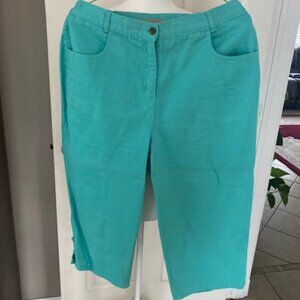 Cute Aqua Colored Capris - Size 12P